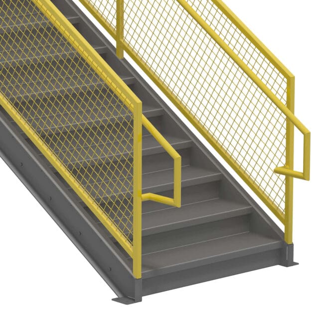 Type E Mesh Stair Railing